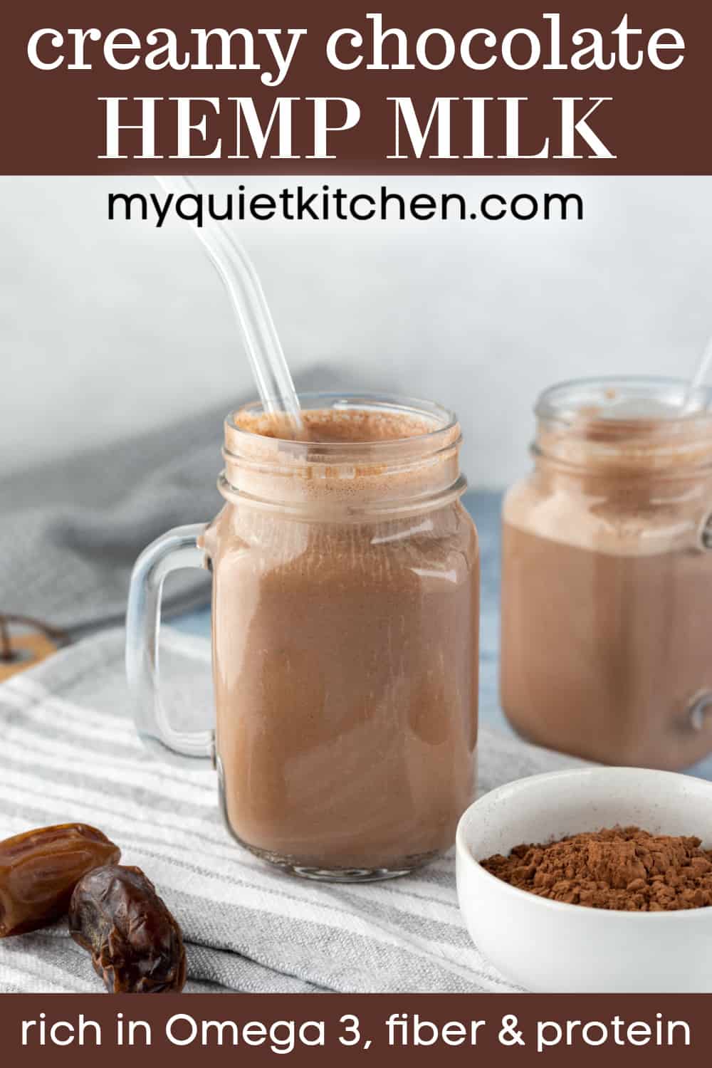 Chocolate Hemp Milk My Quiet Kitchen