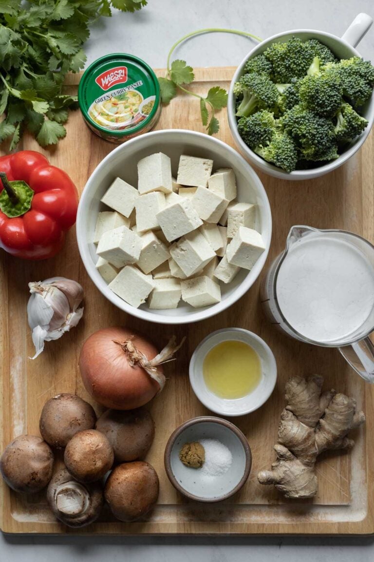 Green Curry Tofu With Vegetables - My Quiet Kitchen