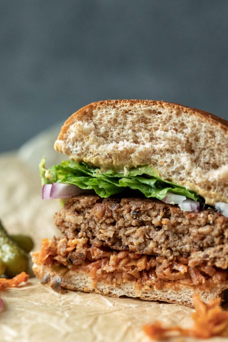 Air Fryer Veggie Burger (Homemade, SO Easy) My Quiet Kitchen