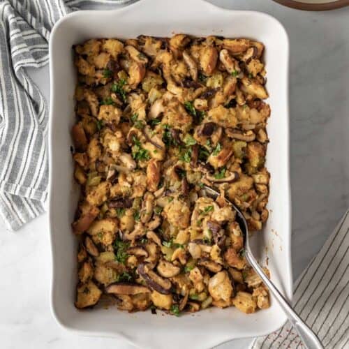 Vegan Mushroom Stuffing - My Quiet Kitchen