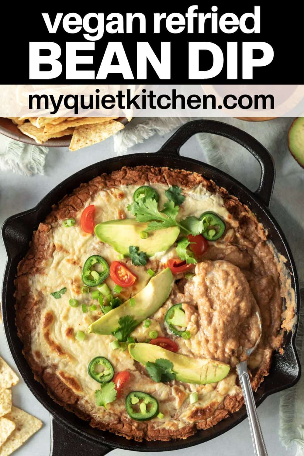 Vegan Refried Bean Dip My Quiet Kitchen