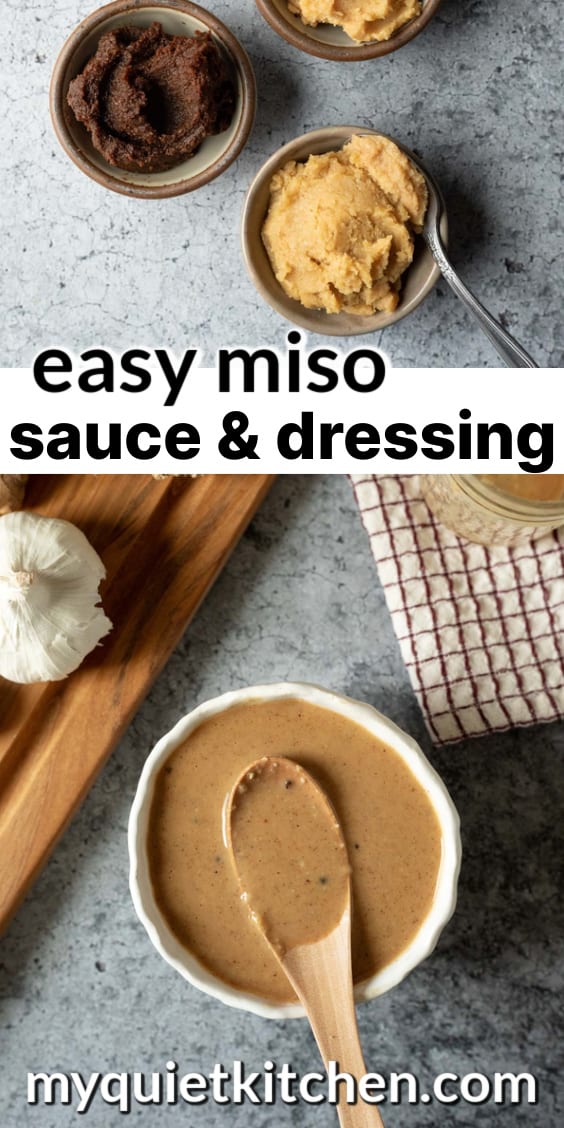 photo of miso paste and miso sauce to save on Pinterest.