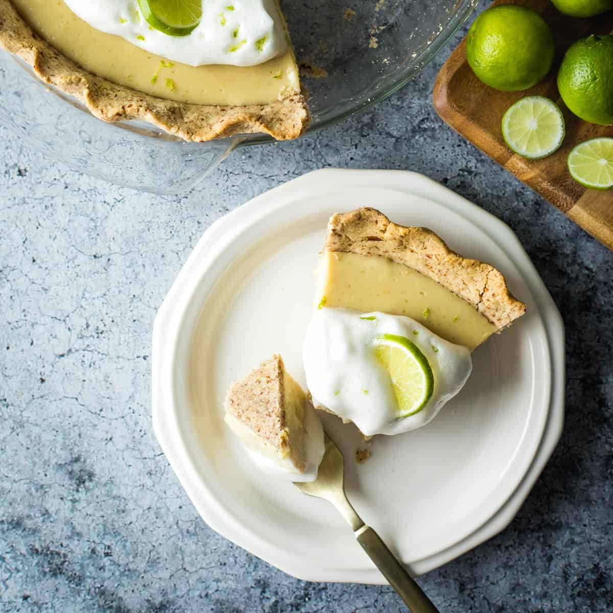 Vegan Key Lime Pie (No Coconut, Gluten-Free) - My Quiet Kitchen