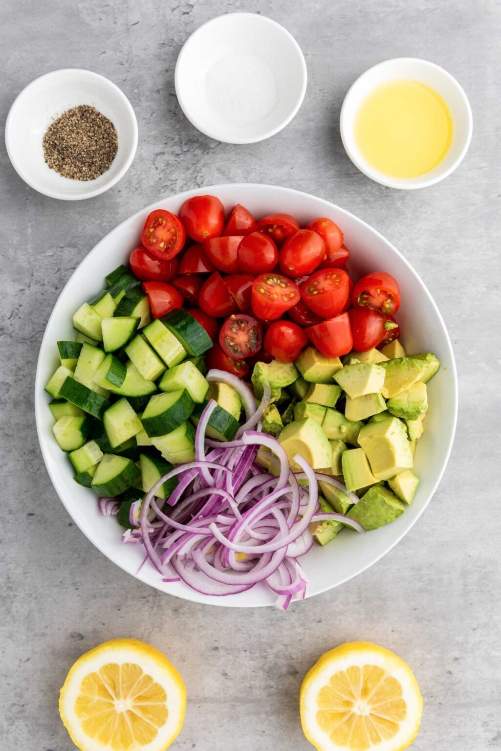 Cucumber Avocado Salad - My Quiet Kitchen