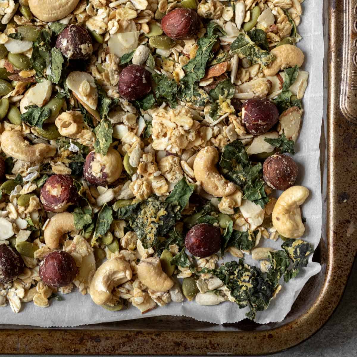Savory Granola With Rosemary and Kale-image