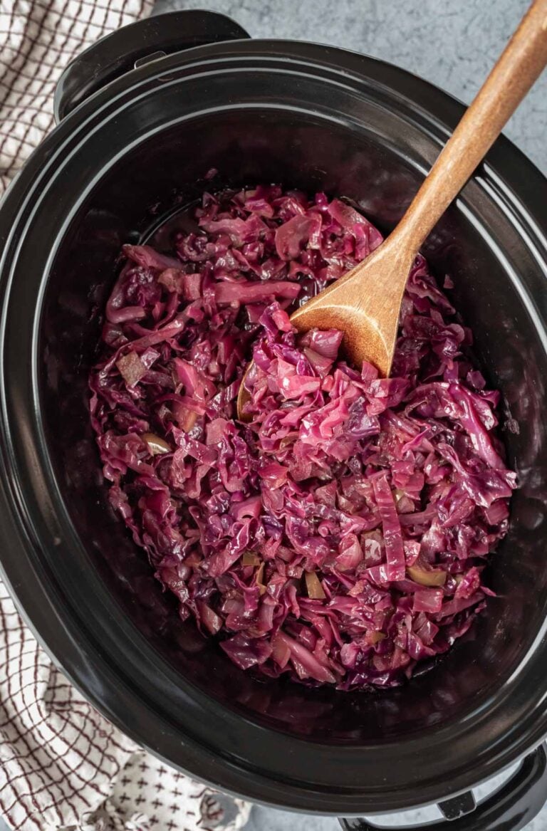 Slow Cooker Rotkohl (German Red Cabbage) - My Quiet Kitchen