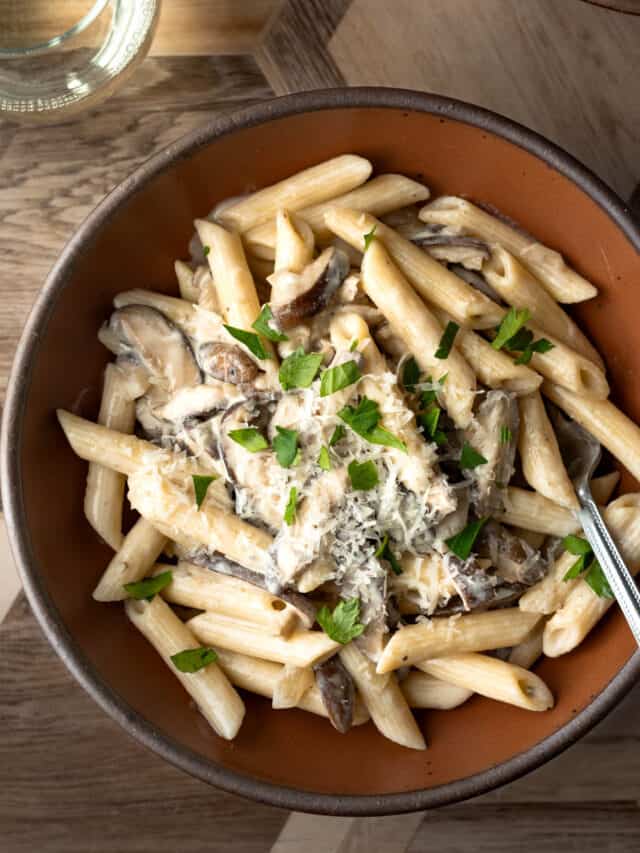 Creamy Vegan Mushroom Stew - My Quiet Kitchen