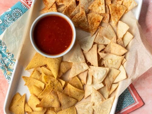 Healthy Air Fryer Tortilla Chips (Low-Fat; Oven Baked Option) - My