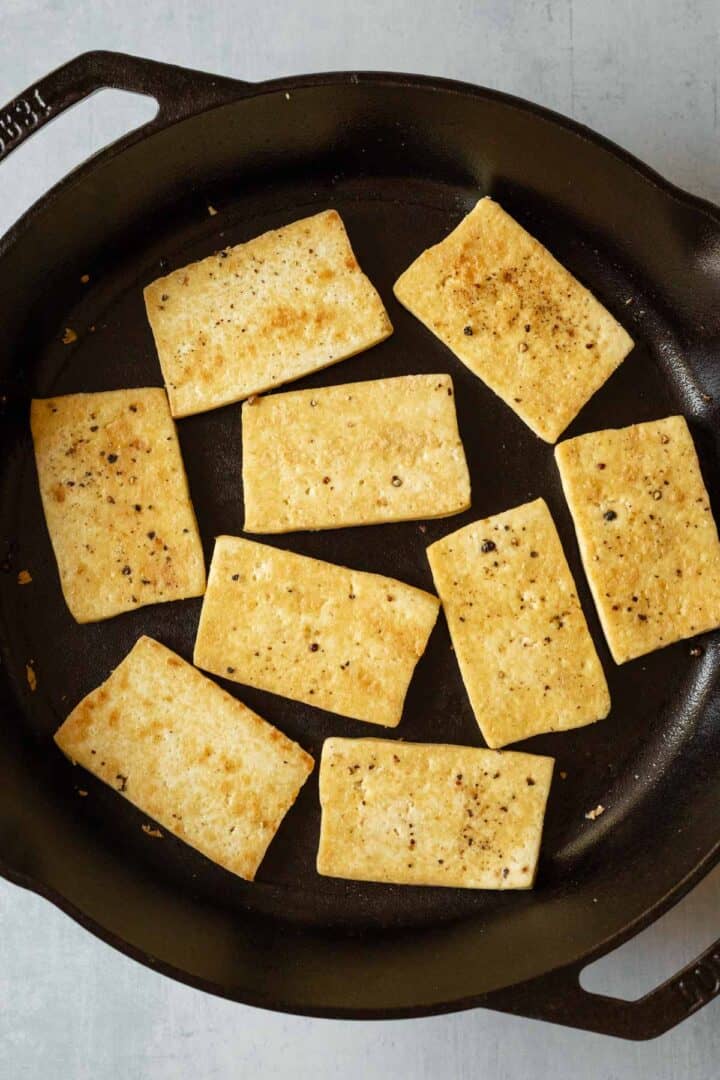 Pan-Fried Tofu With Corn, Tomato and Basil - My Quiet Kitchen