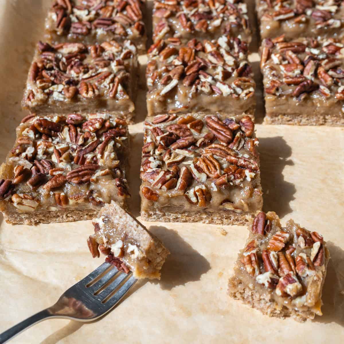 Vegan Pecan Pie Bars